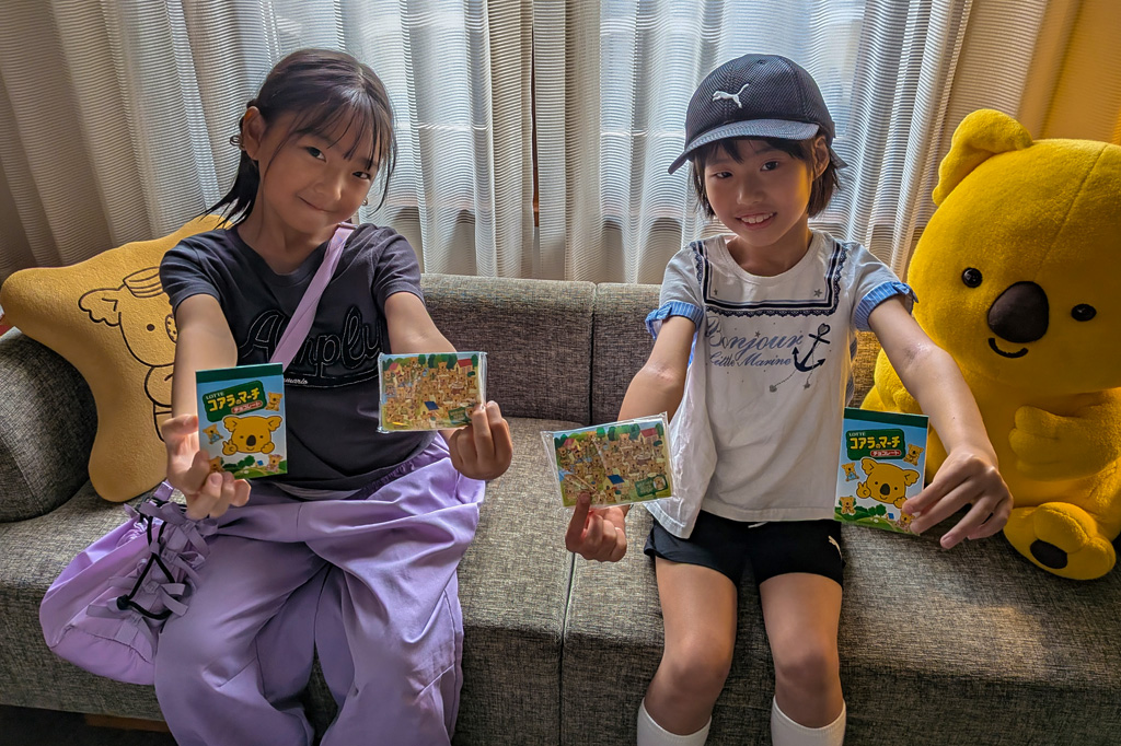 コアラのマーチのメモ帳やティッシュももらえる／コアラのマーチルーム