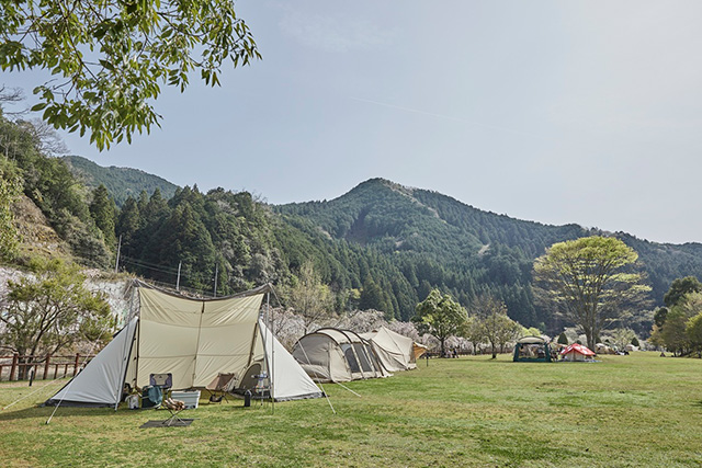 「フリーサイト」設営例／平成榛原こどものもり公園（奈良県宇陀市）