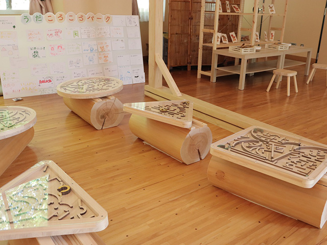 宇陀市内の中学生たちが作った遊具／平成榛原こどものもり公園（奈良県宇陀市）