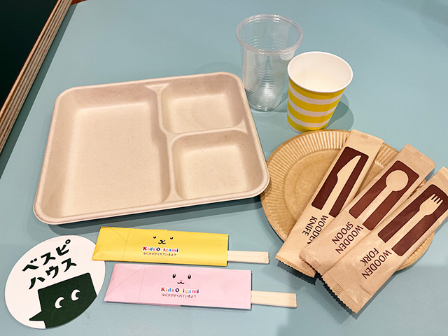 備え付けのカトラリー│宿泊レポ/べスピハウス（東京都/杉並区）