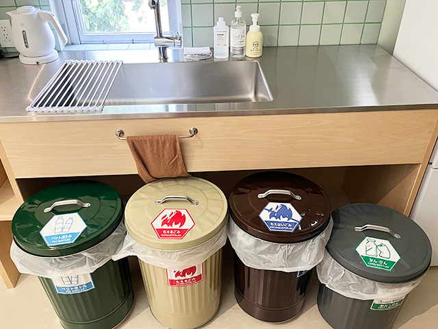 ゴミ箱各種│宿泊レポ/べスピハウス（東京都/杉並区）