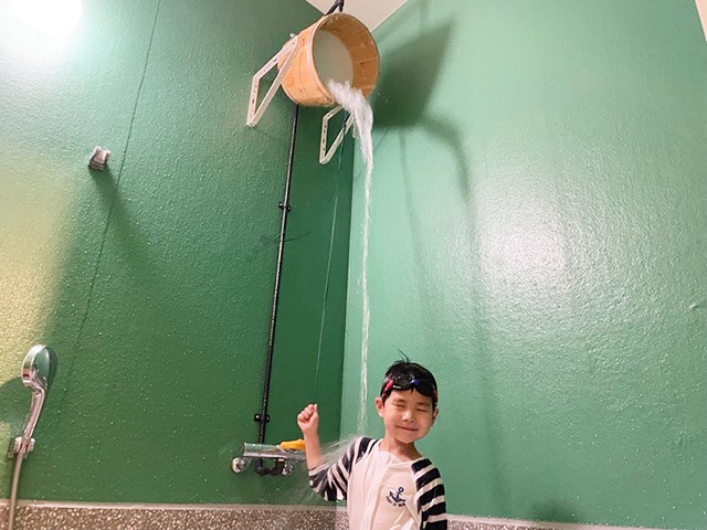 お風呂の楽しい仕掛け│宿泊レポ/べスピハウス（東京都/杉並区）