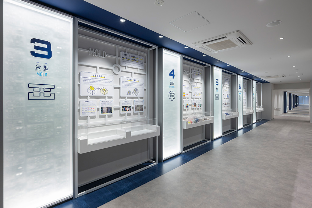 プラモデル製造工程の解説/BHC PDII MUSEUM（バンダイホビーセンター ピーディーツーミュージアム）（静岡県/静岡市）