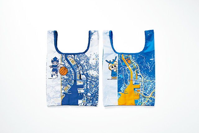 長崎市の地図柄コンビニエコバッグ/長崎スタジアムシティ（長崎県/長崎市）