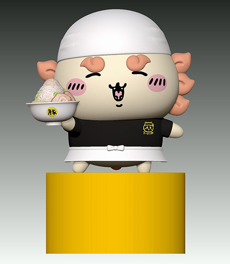 シーサーの立体展示/ちいかわラーメン 豚（東京都/渋谷区）