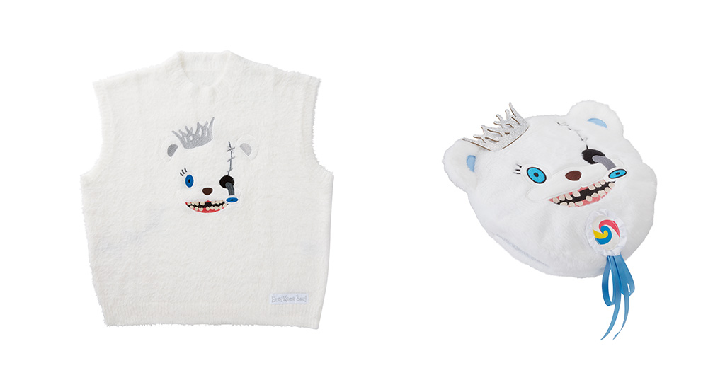 「ハミクマソウル」ニットベストとベレー帽│ハハハ！ ハロウィーン・パーティ/ユニバーサル・スタジオ・ジャパン（大阪府/大阪市）