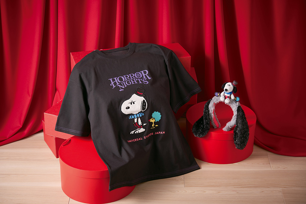 スヌーピーのTシャツ、カチューシャ│ハハハ！ ハロウィーン・パーティ/ユニバーサル・スタジオ・ジャパン（大阪府/大阪市）