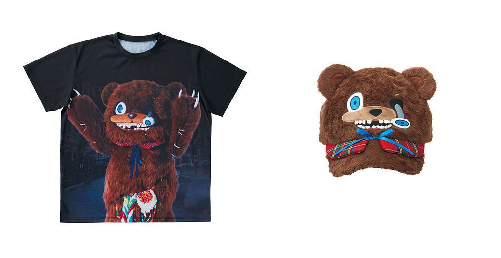 「ハミクマ」のTシャツとキャップ│ハハハ！ ハロウィーン・パーティ/ユニバーサル・スタジオ・ジャパン（大阪府/大阪市）