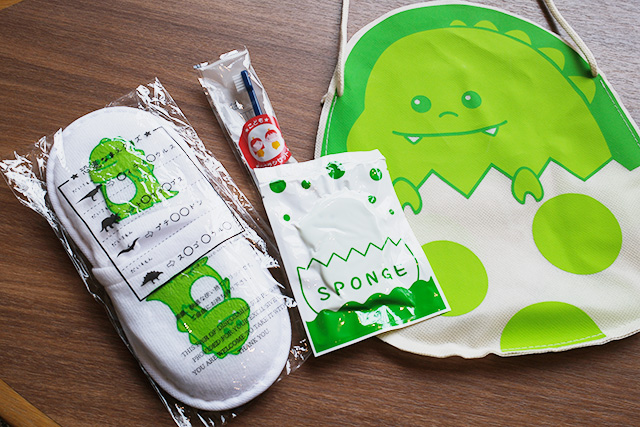 子ども用のアメニティセット│子連れ宿泊レポ/亀の井ホテル 鴨川(千葉県/鴨川市)