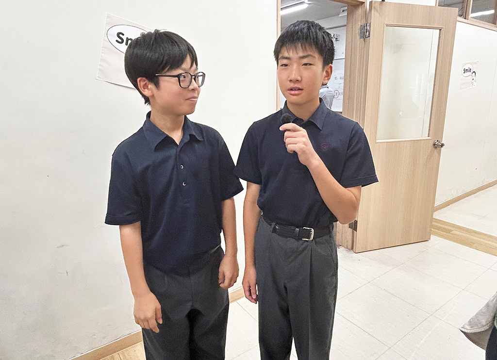 「戦争の是非」をテーマにしている中学1年生│中学受験/新渡戸文化中学校(東京都/中野区)