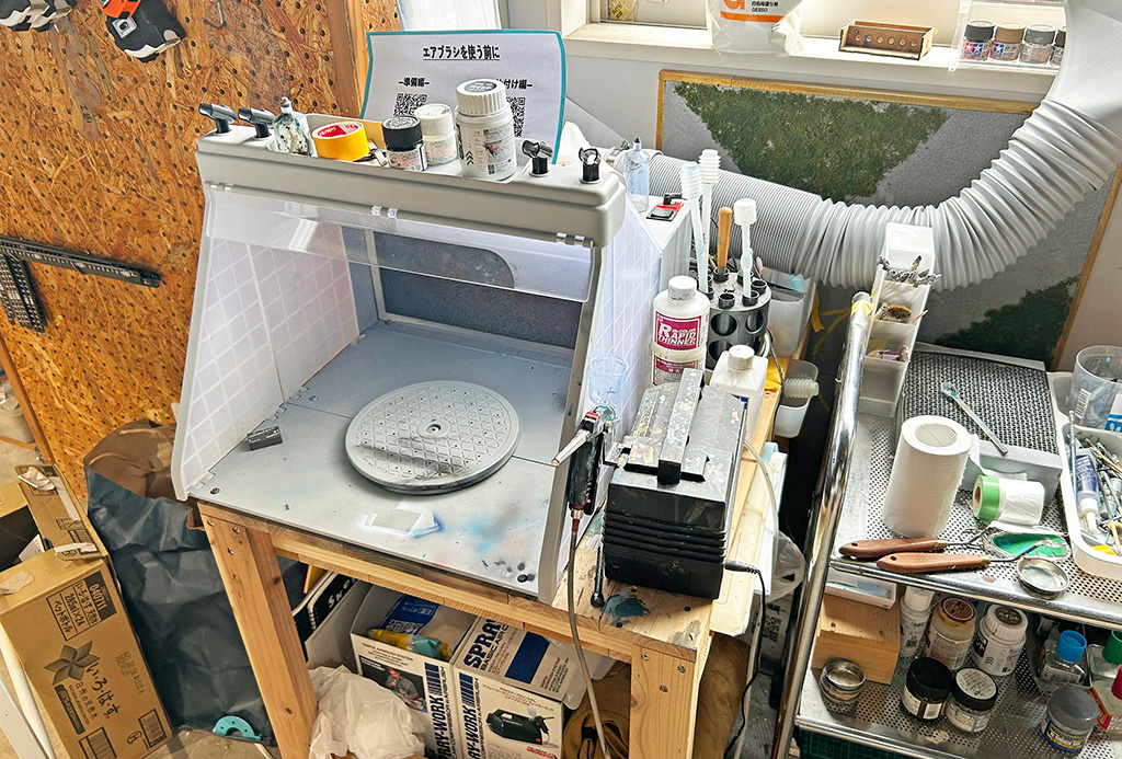 エアブラシ塗装のできるスペース│中学受験/新渡戸文化中学校(東京都/中野区)