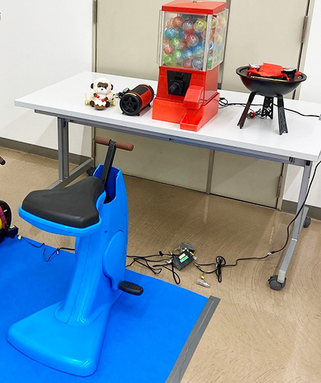 発電自転車を漕いでカプセルトイを回そう！/芝生でふれあう3DAYS（東京都/品川区）