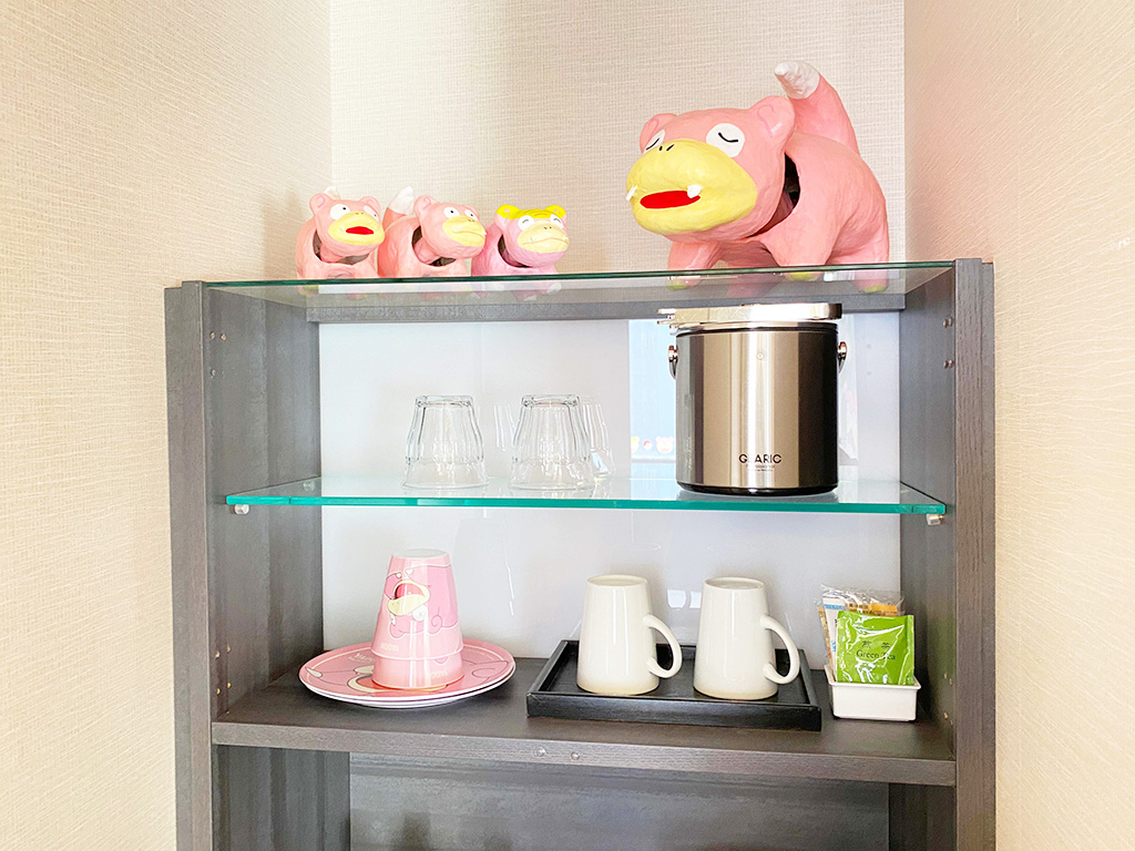 「張り子ヤドン」の展示/ことひら温泉 琴参閣（香川県/琴平町）