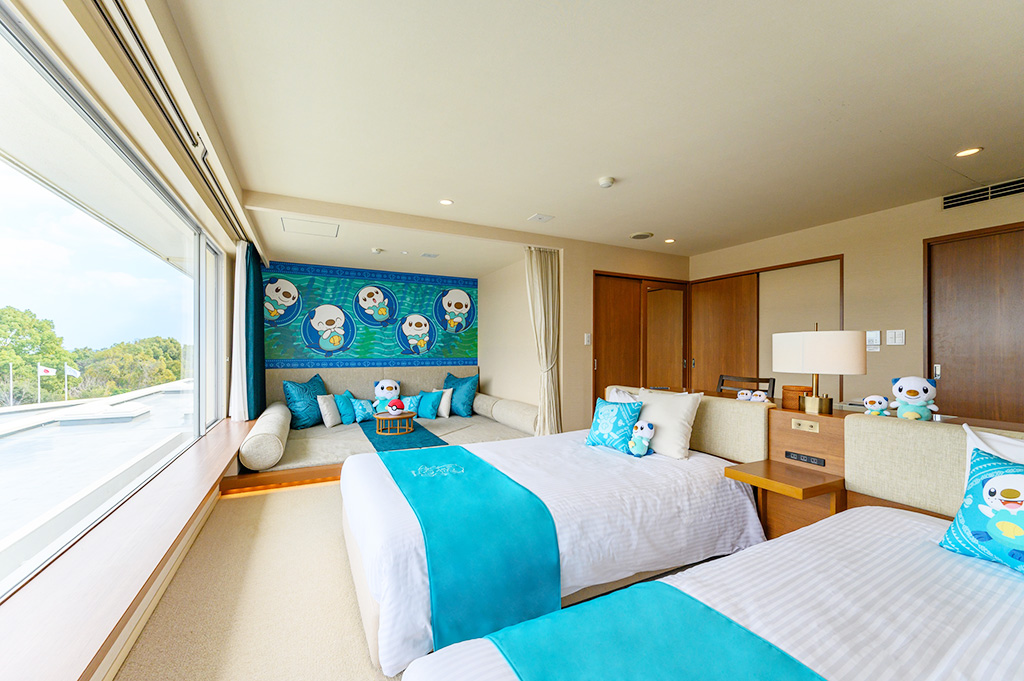 ミジュマルのぬいぐるみが客室のあちこちにある客室/NEMU RESORT（三重県/志摩市）