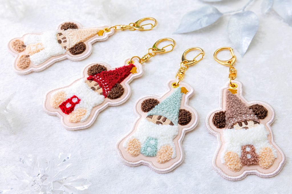 キーチェーン　各1200円/ディズニー・クリスマス（千葉県/浦安市）