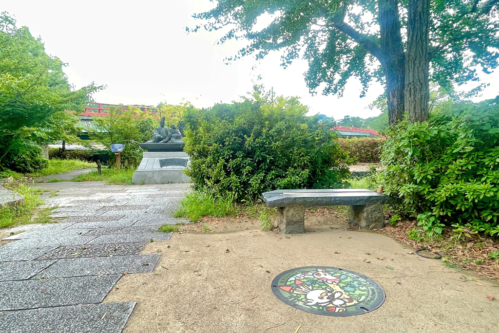 宇治川朝霧橋・東側のポケふた「ヒバニー」と「パッチール」がある場所（京都府/宇治市）