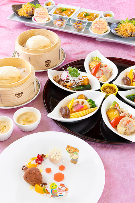 シルクロードガーデン_“ダッフィー&フレンズのシークレット・オブ・スノーウィーデイ”カントニーズランチ/東京ディズニーシー・ホテルミラコスタ(千葉県/舞浜市)