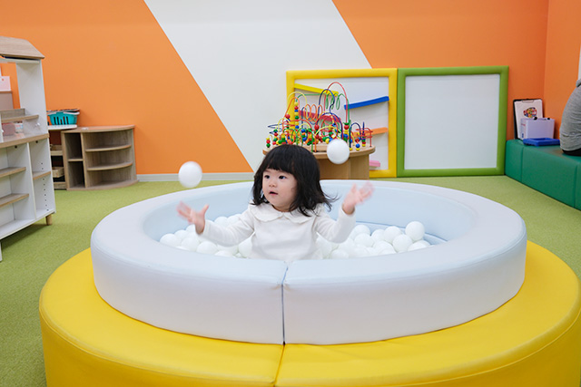 キッズパークで遊ぶ様子│宿泊レポ/蓼科グランドホテル滝の湯（長野県/茅野市）