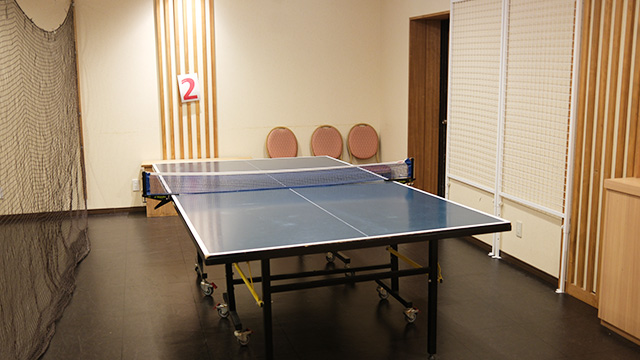 卓球場│宿泊レポ/蓼科グランドホテル滝の湯（長野県/茅野市）