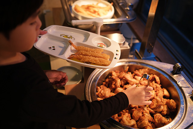 夕食のビュッフェ│宿泊レポ/蓼科グランドホテル滝の湯（長野県/茅野市）