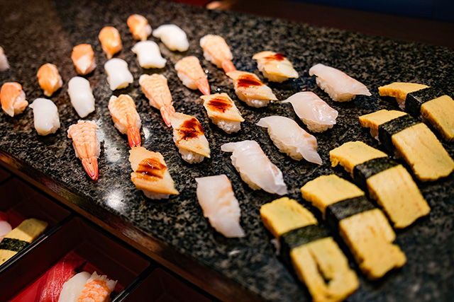 ビュッフェのお寿司│宿泊レポ/蓼科グランドホテル滝の湯（長野県/茅野市）