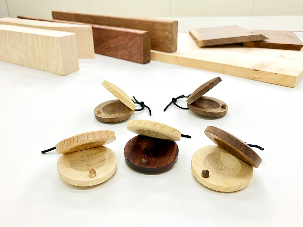 手作りカスタネット/PLAY FOREST~乗って、奏でて、森とあそぼう~(神奈川県/横浜市)