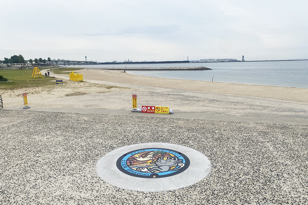 りんくうビーチのポケふた「ピジョット」「アローラニャース」がある場所(愛知県/常滑市)