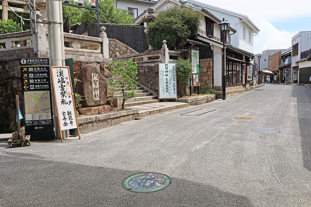 えびす通商店街のポケふた「ケンホロウ」がある場所（岡山県／倉敷市）