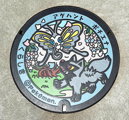 倉敷市立自然史博物館のポケふた「ケンホロウ」（岡山県／倉敷市）