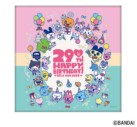 たまごっち 祝29しゅーねん！くっつくタオル/たまごっち公式ショップ『たまごっち ふぁくとり～！』（東京都/渋谷区）