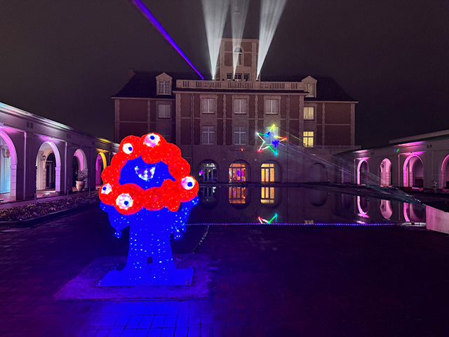 神戸イルミナージュ:「ミャクミャク」のイルミネーション/道の駅 神戸フルーツ・フラワーパーク大沢(兵庫県/神戸市)