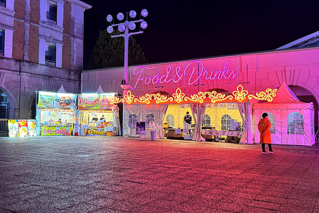 神戸イルミナージュ:軽食を販売している屋台/道の駅 神戸フルーツ・フラワーパーク大沢(兵庫県/神戸市)