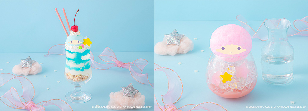 キキ&ララ パフェ(キキ)、キキ&ララ パフェ(ララ)/LittleTwinStars Cafe(東京都/渋谷区)