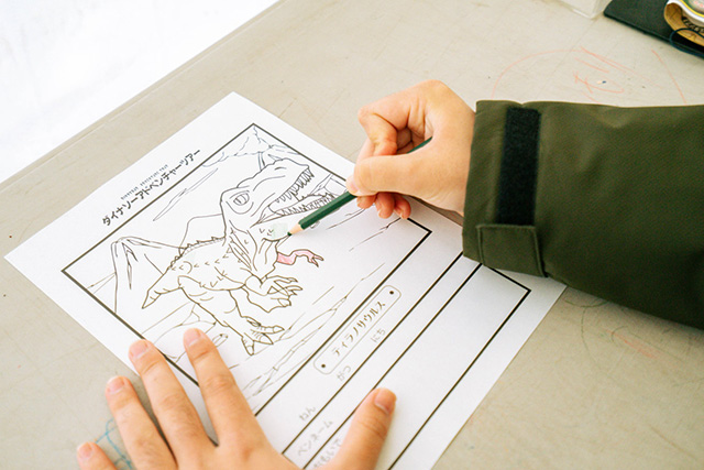 ぬりえコーナー/メガ恐竜パーク鶴見緑地（大阪府/大阪市）