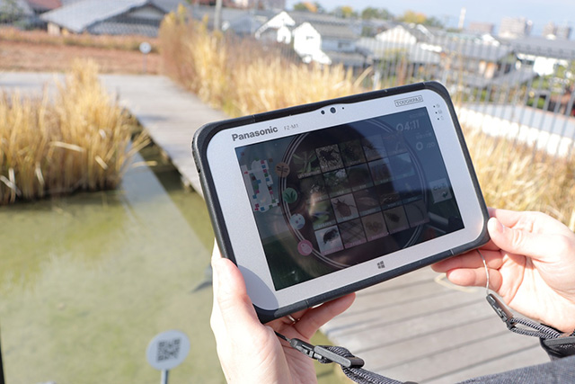 生き物などの説明を見聞きすることができるタブレッド/ヤンマーミュージアム（滋賀県/長浜市）