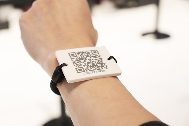 リストバンド（コンテンツ体験用ＱＲコード）/ヤンマーミュージアム（滋賀県/長浜市）