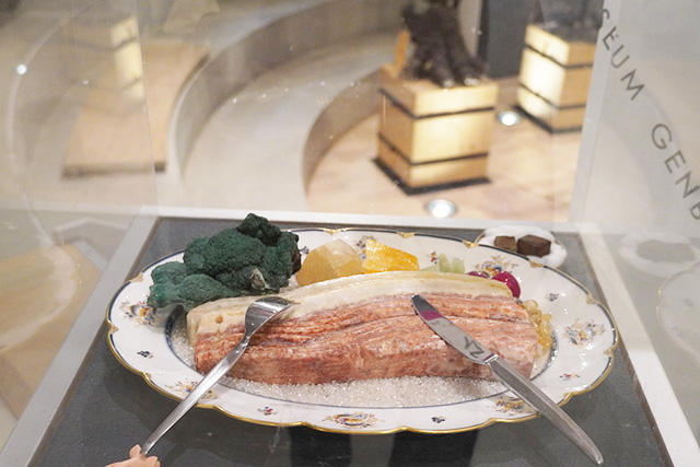 豚肉石（猪肉石）/玄武洞ミュージアム（兵庫県/豊岡市）