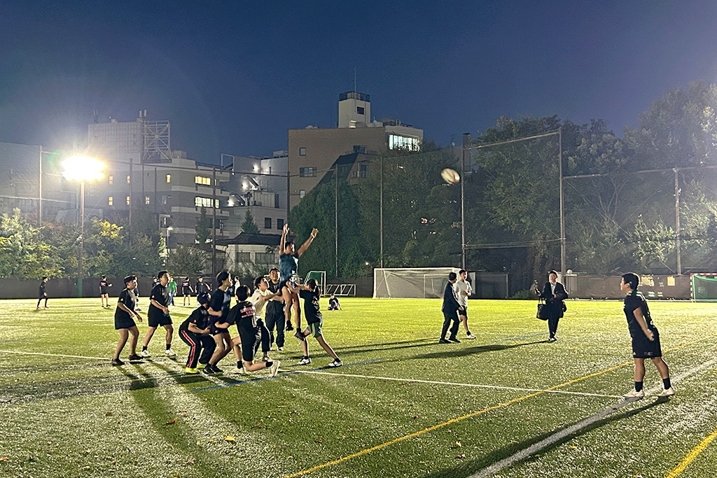 ラグビー部の練習の様子/学習院中等科(東京都/豊島区)