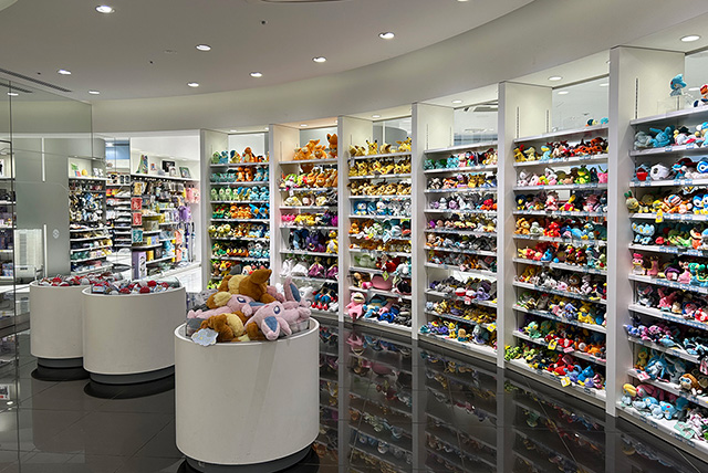 ぬいぐるみの品ぞろえ/ポケモンセンタートウキョーDX（東京都/中央区）