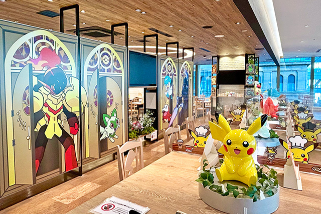カウンター席側からの景色/ポケモンカフェ（東京都/中央区）