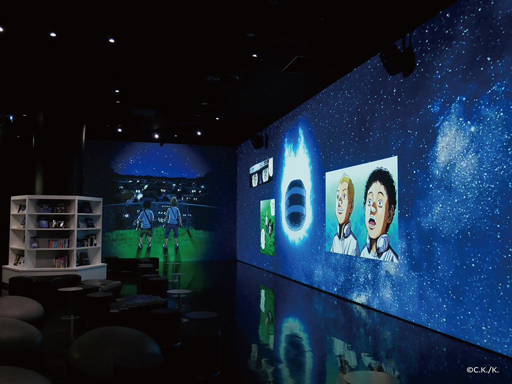 「LOUNGE Q」エリア/Space Travelium TeNQ　宇宙兄弟展 2026（東京都/文京区）