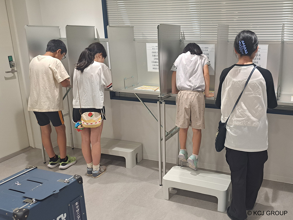 キッザニア模擬選挙（東京都・兵庫県・福岡県）