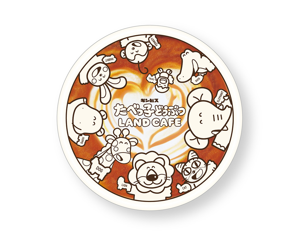 オリジナルラテアート風ステッカー/たべっ子どうぶつLAND CAFE（大阪府/大阪市）