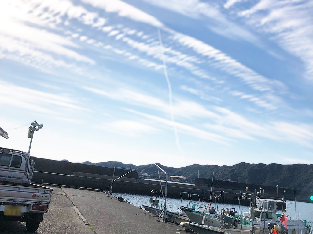 ロケットが空へ向かう様子/ロケット見学 海産マルシェ（和歌山県/那智勝浦町）