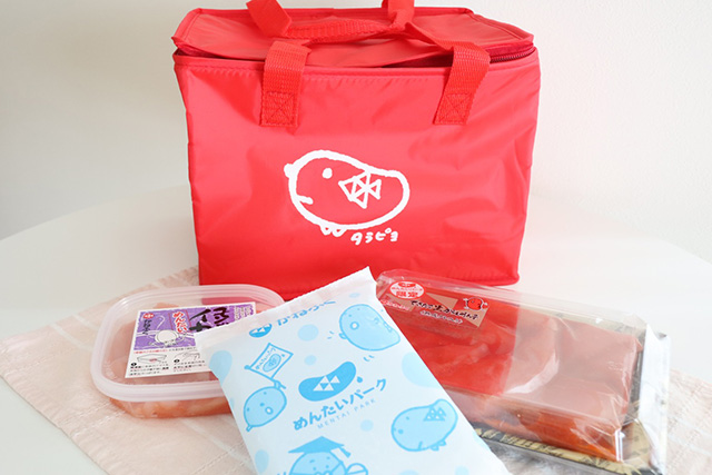 持ち帰り用保冷バッグ/めんたいパークびわ湖（滋賀県/野洲市）