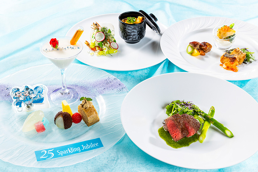 「東京ディズニーシー25周年“スパークリング・ジュビリー”ディナーコース」/シルクロードガーデン（東京ディズニーシー・ホテルミラコスタ）