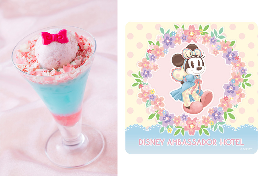 “ミニーのスプリング・デイドリーム”スペシャルドリンクとオリジナルコースター/シェフ・ミッキー（ディズニーアンバサダーホテル）