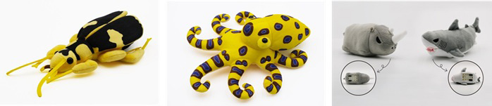 “危険生物”のぬいぐるみ/特別展「超危険生物展 科学で挑む生き物の本気」（東京都/台東区）