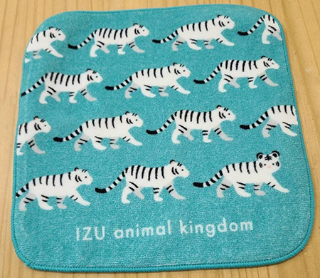 オリジナルミニタオル　ホワイトタイガー/銀座ロフト「旅する動物園2026」（東京都/中央区）