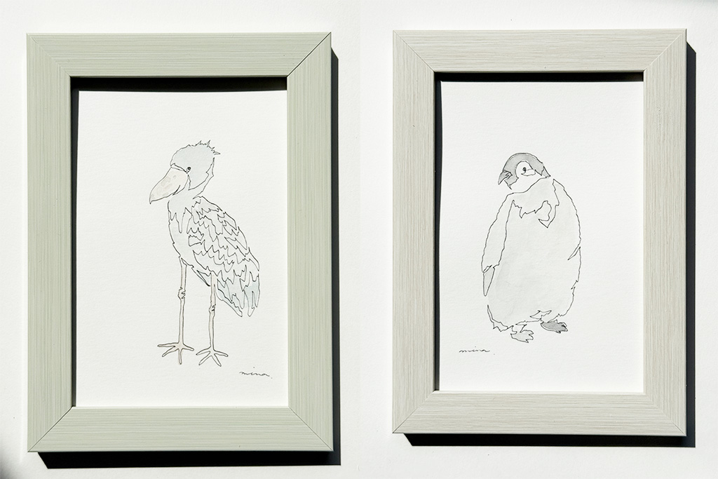 原画　ハガキサイズ/銀座ロフト「旅する動物園2026」（東京都/中央区）